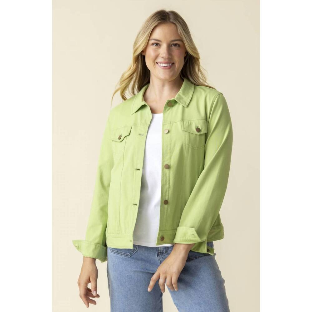 NEW HABITAT stonewash jean jacket in leaf